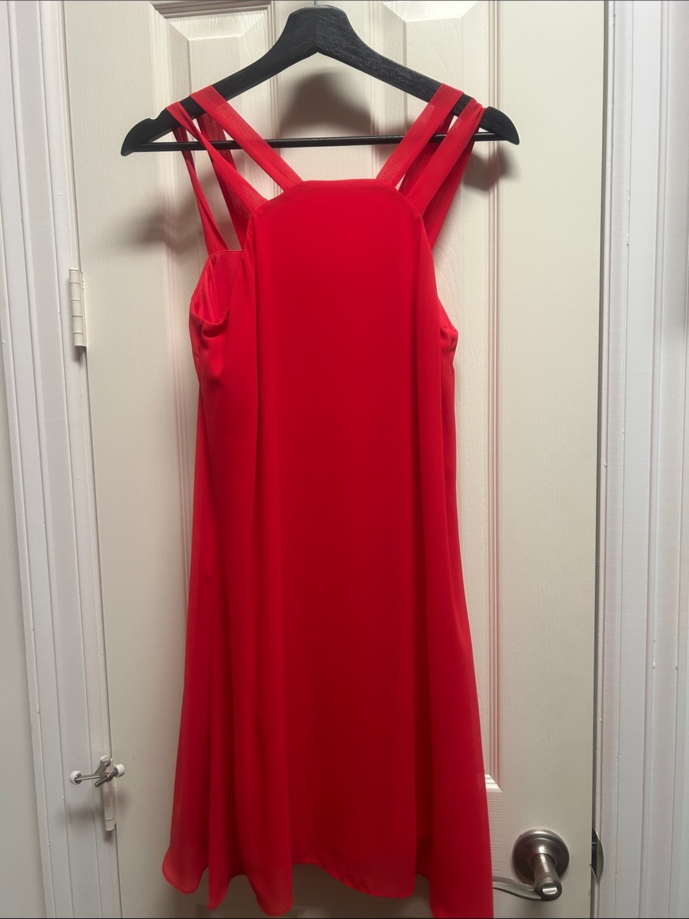 Bar III Red Strappy Mini Dress